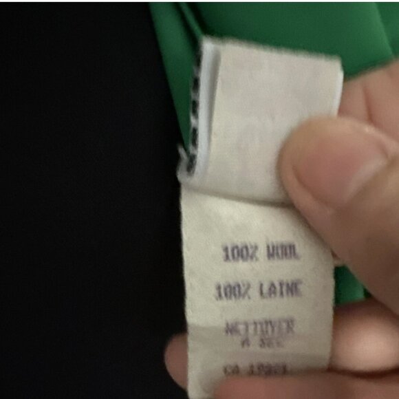 Anne Klein Vintage Emerald Green Zip Up Coat Size 4 - Picture 16 of 16